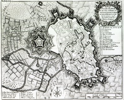 Plan of Lisle by Thomas Lediard